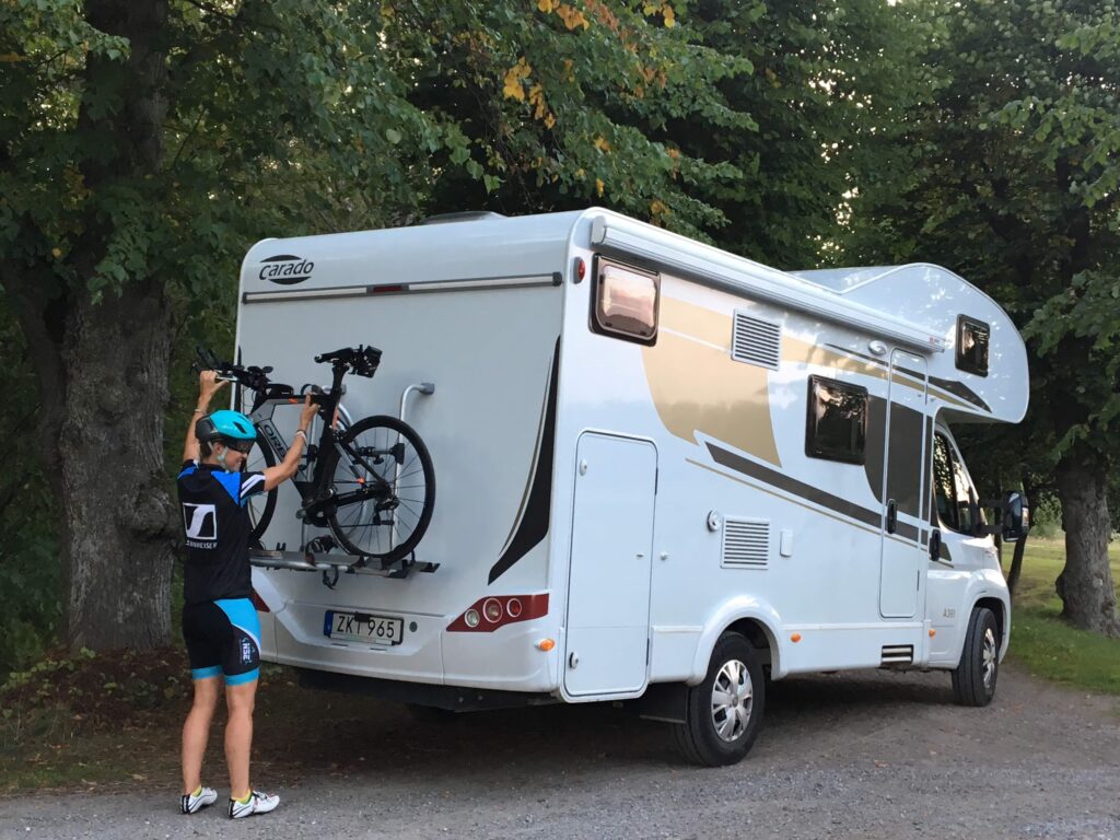 Cycling holiday in motorhome